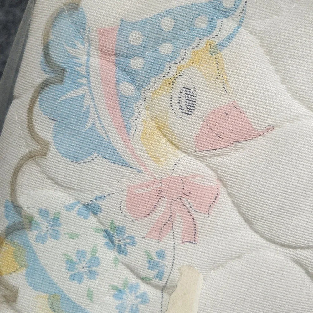 Vintage Bunnytex Baby Infant Blanket Miracle Fiber Satin Trim NOS Lot of 2